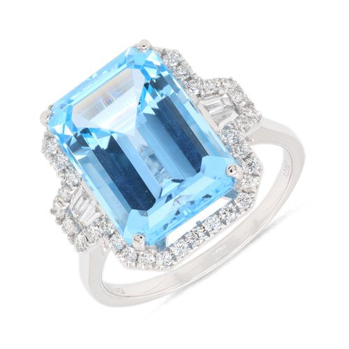 Fancy square cocktail ring | R12352SBT – D. M. Kordansky Fine Jewelry
