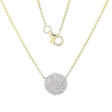 Oval pave necklace | N11067