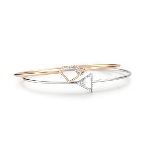 DMB108 (HEART), DMB110 (TRIANGLE) <br> Diamond weight- .13