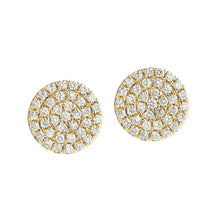 Small pave dot earrings| E11067