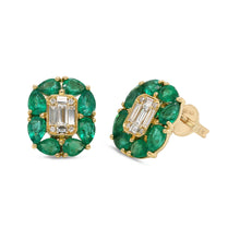 Color flower earrings | E5465Ru