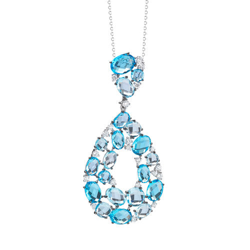 EP01536<br>  Diamond weight- .56<br>  Blue topaz- 16.32(w/o chain)