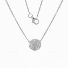Oval pave necklace | N11067
