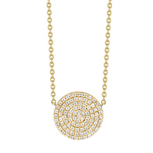 Oval pave necklace | N11067