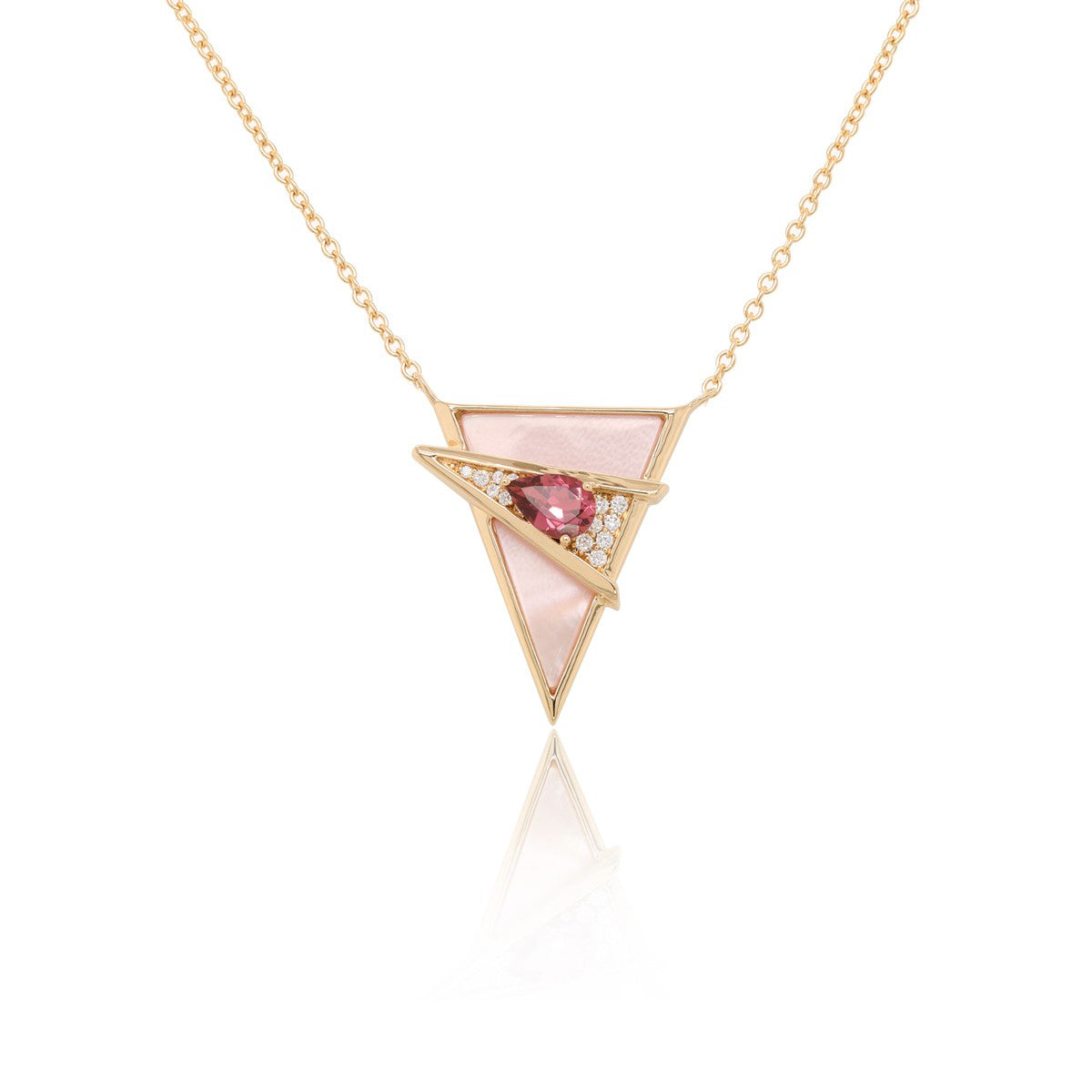 Overlapping triangles necklace | N1311