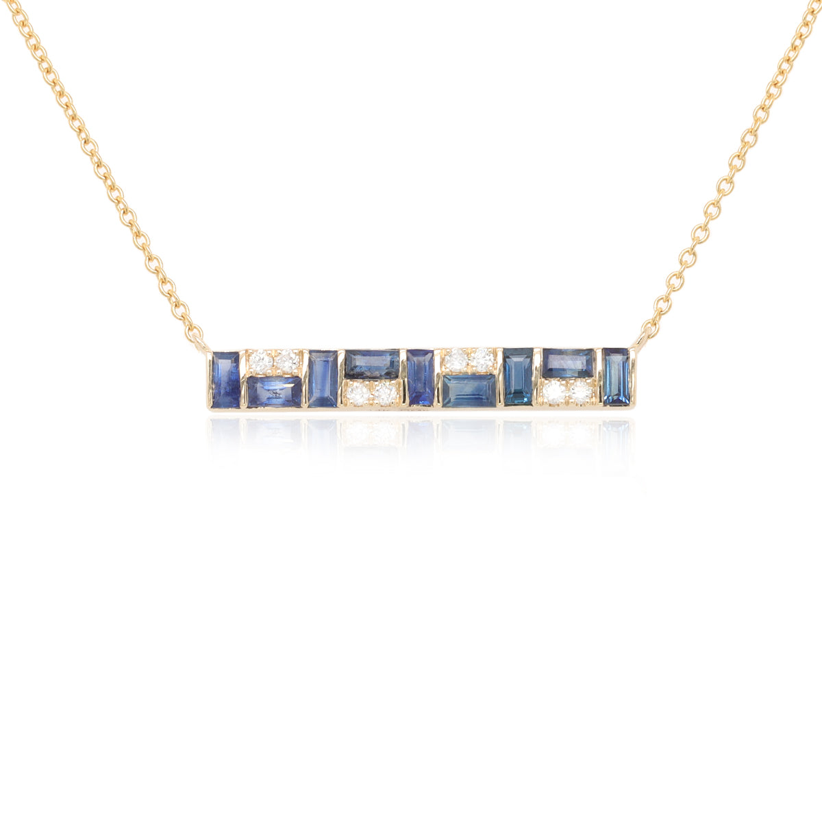 Mosaic bar necklace | N1396