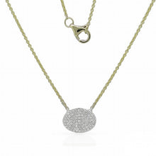 Oval pave necklace | N16637