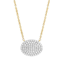 Oval pave necklace | N16637