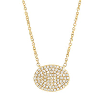 Oval pave necklace | N16637