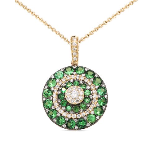 P3236<br> .32 Dia. <br>1.10 Green Garnet