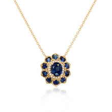 Color flower necklace | P5115