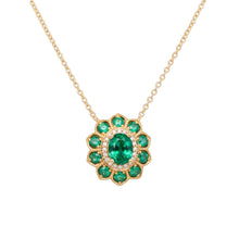 Color flower necklace | P5115