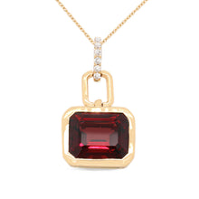 Bezel set color pendent | P5356 SBT