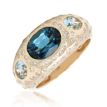 Puffy 3c stone ring | R13424