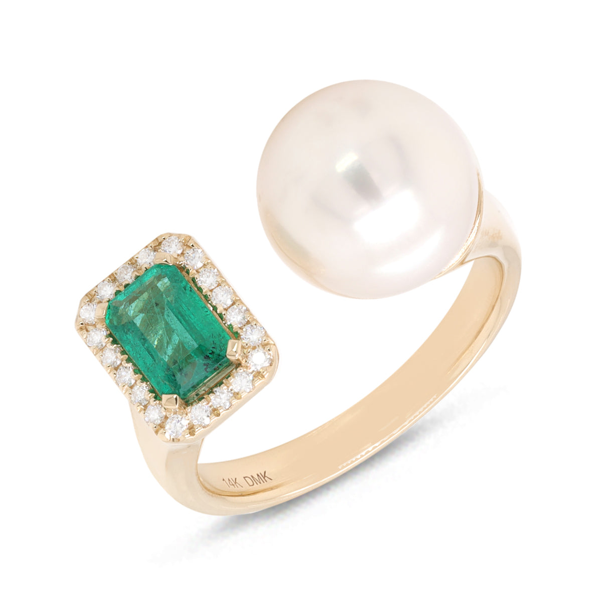 Color and pearl duo ring | R14229