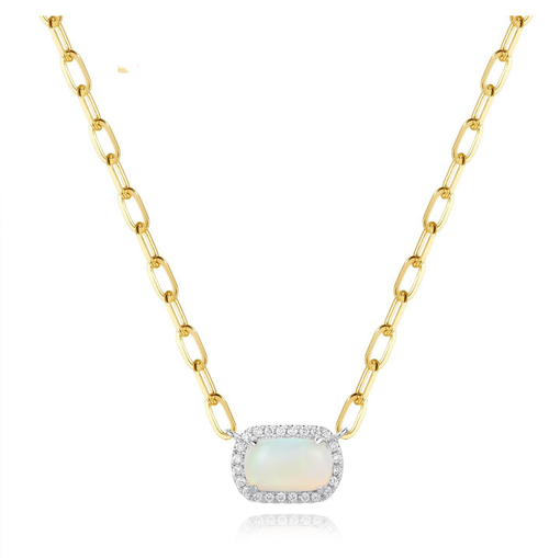 N26998 <br> .22 diamonds/1.30 Opal