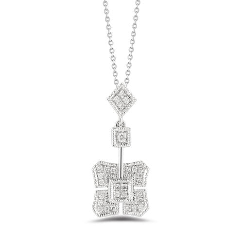 P3886 <br> Flat Square Pendant <br> .13 Dia.