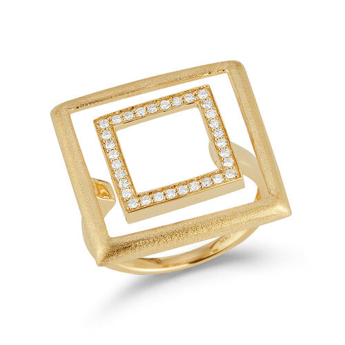 R12089<br>Hip to be Doubly Square Ring<br>  .20 Dia.