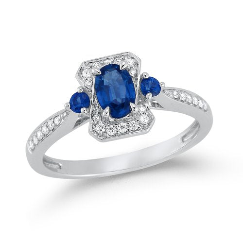 R12836 <br> .13 Diamonds/.68 Sapphires