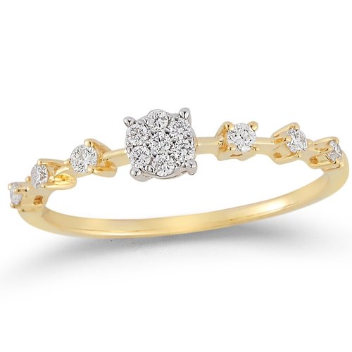 LR0001<br>Delicate Diamond Ring<br>.17 Dia.