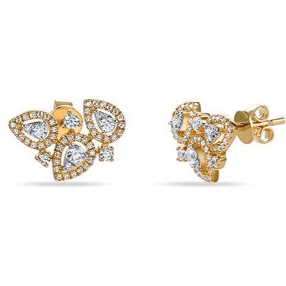 E22448 <br> 3 P’s Earrings <br> .55 Dia.