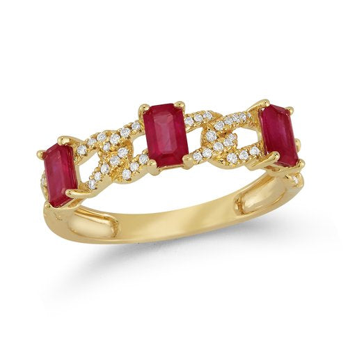 R12854YR  <br>.14 Diamonds/.94 Rubies