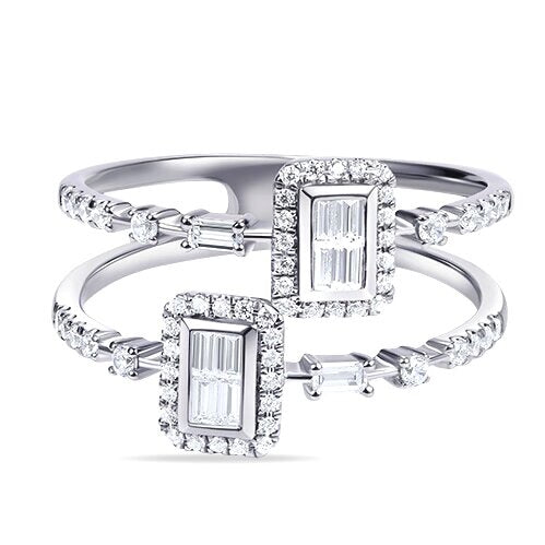 R20399 <br> Squarely Complicated Ring  .48 dia.