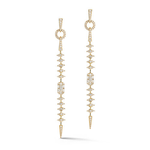 E4883D<br>  Long .91 Dia. Scale Earrings