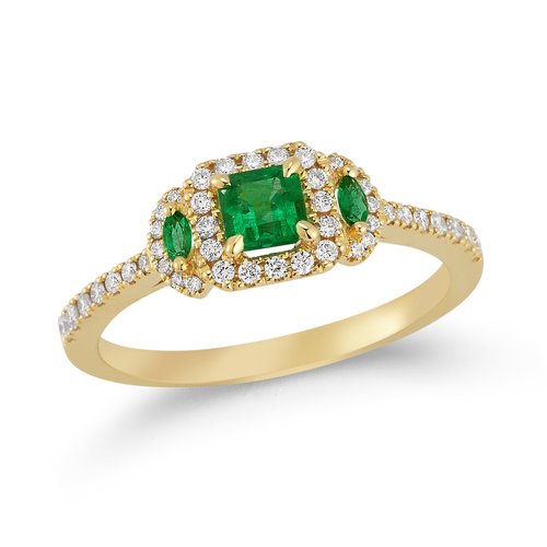 R12838  <br>.23 Diamonds/.37 Emeralds