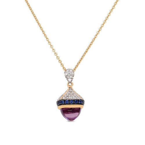 P4923 <br>.323 Dia. <br>2.00 Blue Topaz and Amethyst